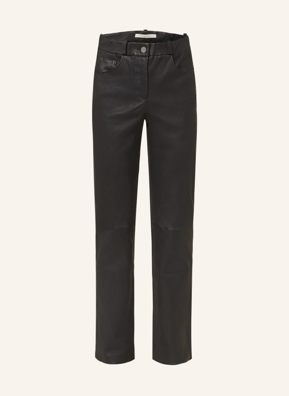 lilienfels Leather trousers BLACK