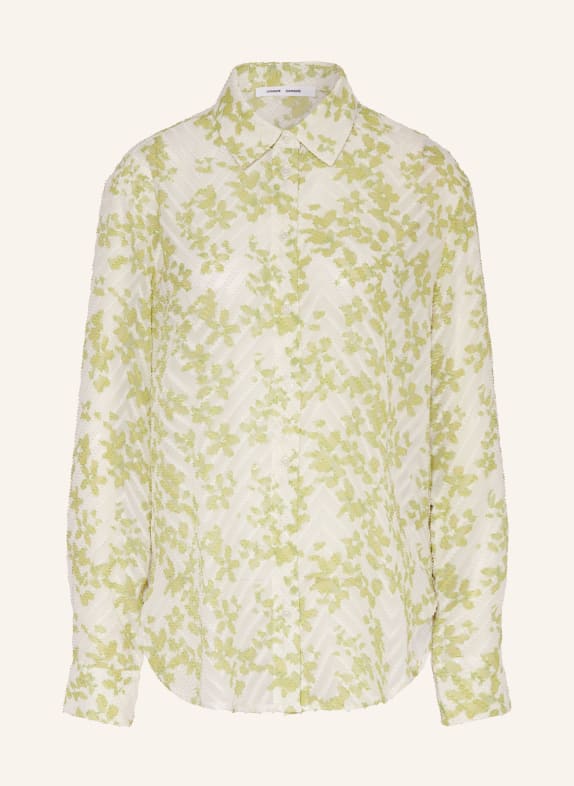 SAMSØE SAMSØE Shirt blouse SAMADISONI WHITE/ LIGHT GREEN
