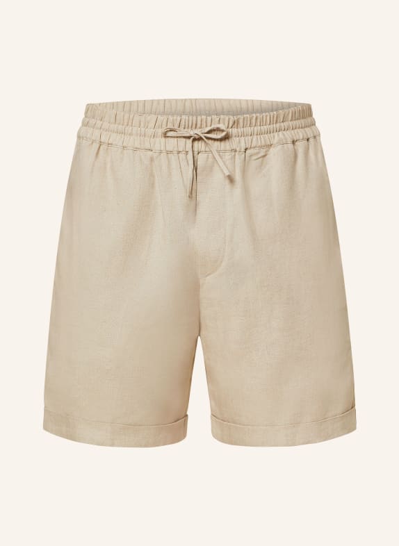ARMEDANGELS Shorts JAACQUE with linen LIGHT BROWN
