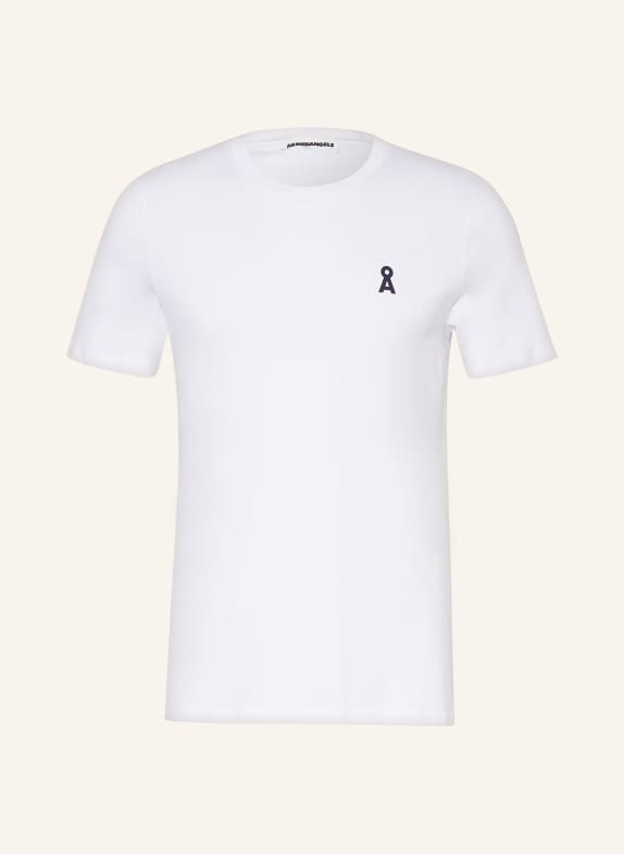 ARMEDANGELS T-shirt JAAMES SUMMER CLOUD WHITE/ GRAY/ DARK GRAY