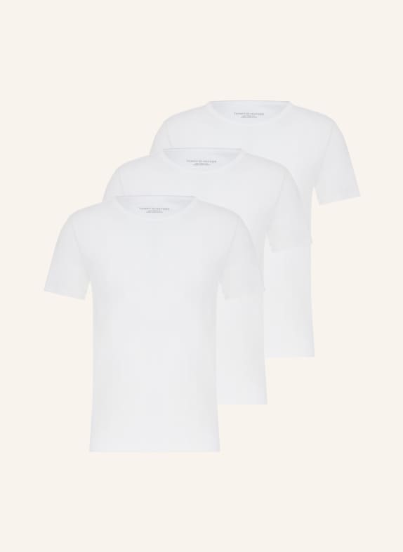 TOMMY HILFIGER 3-pack T-shirts WHITE