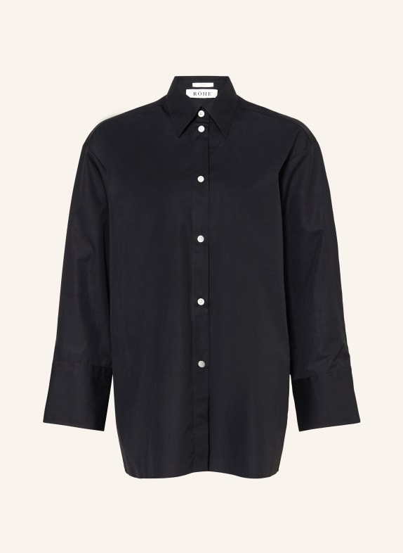 RÓHE Shirt blouse with cut-out BLACK