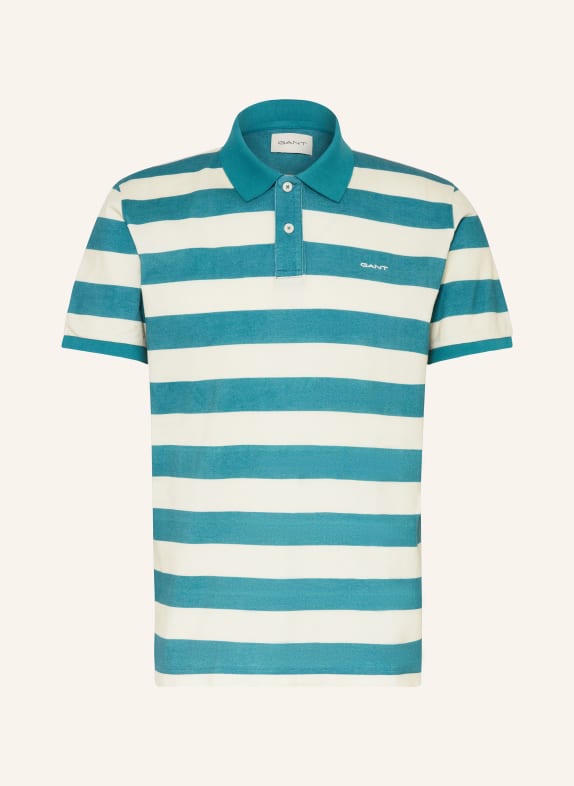 GANT Piqué-Poloshirt PETROL/ ECRU