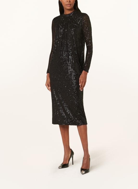 Phase Eight Dress CINDY with sequins BLACK