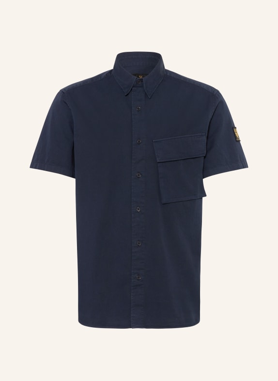BELSTAFF Short sleeve shirt regular fit DARK BLUE