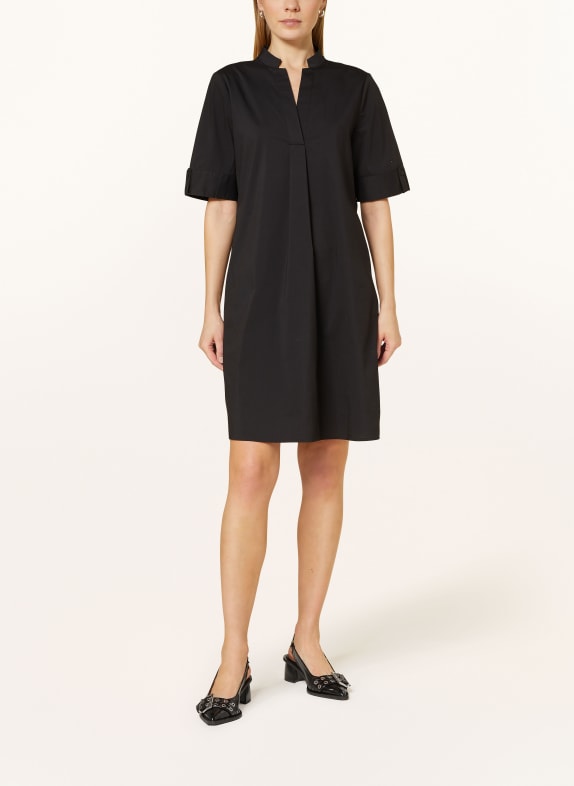 comma Dress with 3/4 sleeves BLACK