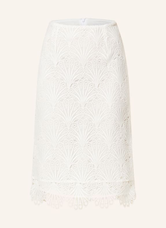 comma Skirt in broderie anglaise WHITE
