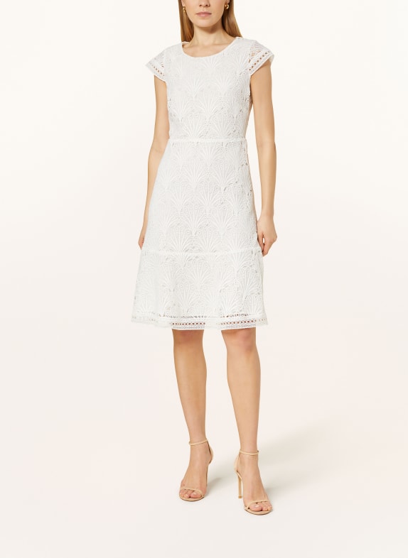 comma Dress with lace WHITE