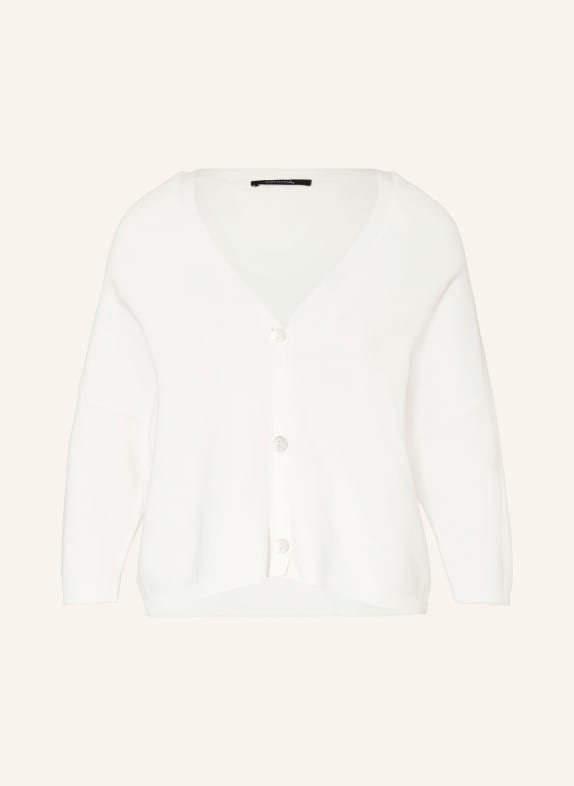 comma Cardigan with 3/4 sleeves WHITE