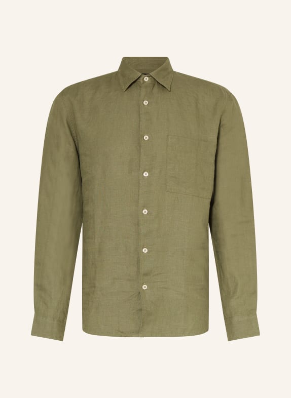 Marc O'Polo Linen shirt regular fit OLIVE