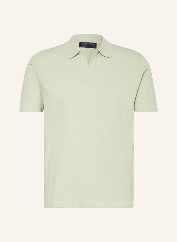 Marc O'Polo Knitted polo shirt regular fit LIGHT GREEN