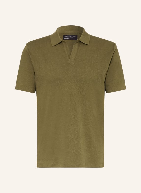 Marc O'Polo Knitted polo shirt regular fit OLIVE