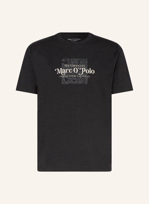 Marc O'Polo T-Shirt SCHWARZ/ ECRU