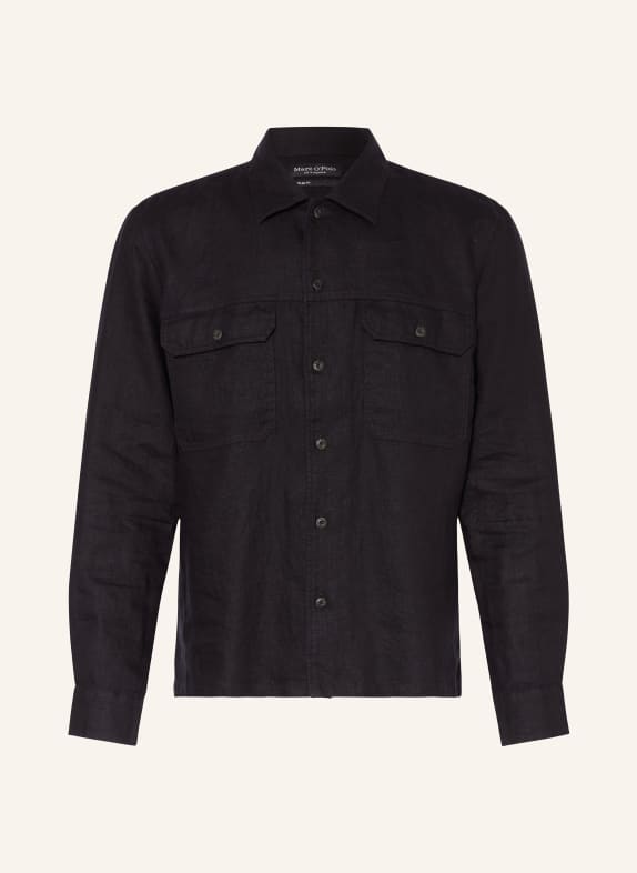 Marc O'Polo Linen shirt regular fit BLACK