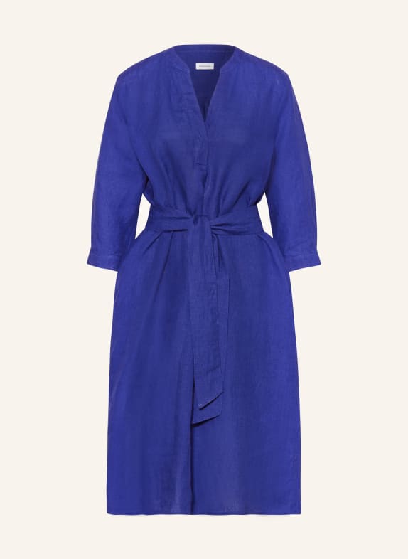seidensticker Linen dress with 3/4 sleeves BLUE
