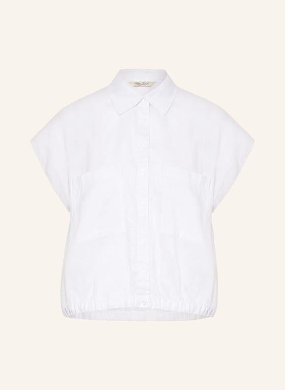 Herrlicher Shirt blouse LILINE made of linen WHITE