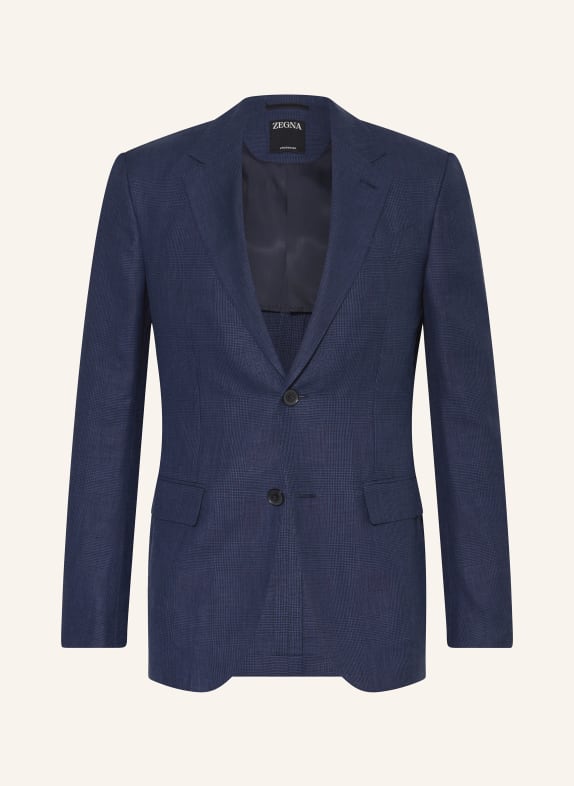 ZEGNA Suit jacket slim fit with linen DARK BLUE