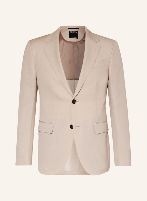 ZEGNA Suit jacket regular fit with linen 5A7 Beige