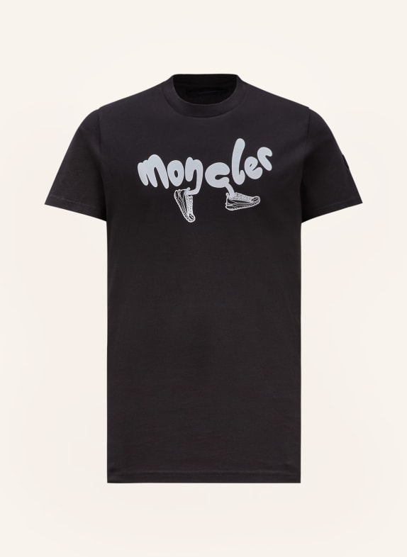 MONCLER T-Shirt SCHWARZ/ WEISS