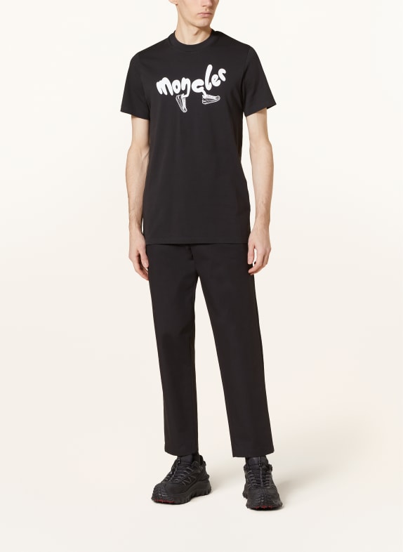 MONCLER T-Shirt SCHWARZ / WEISS