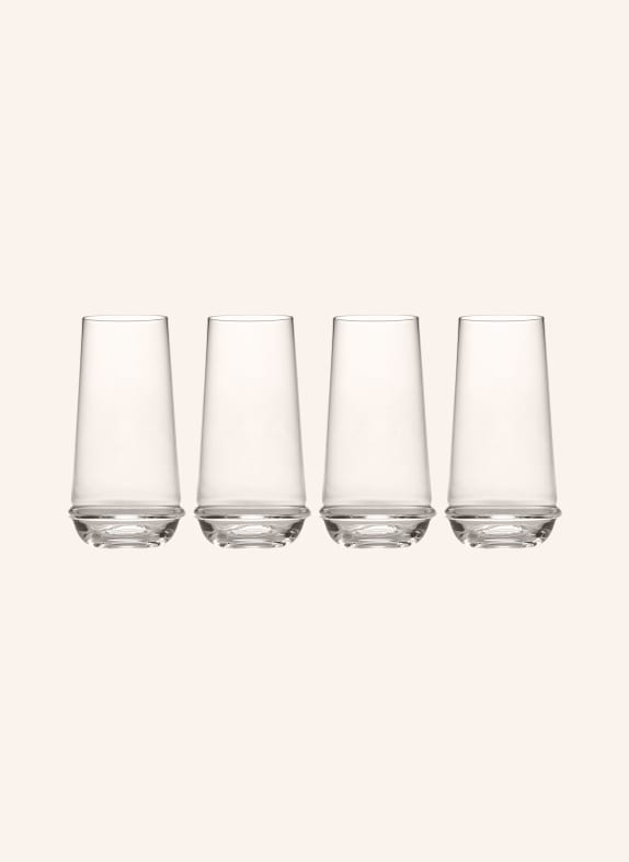 SERAX Set of 4 tall drinking glasses DUNE WHITE