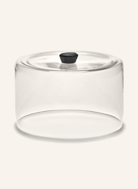 SERAX Glass bell DUNE BLACK/ WHITE