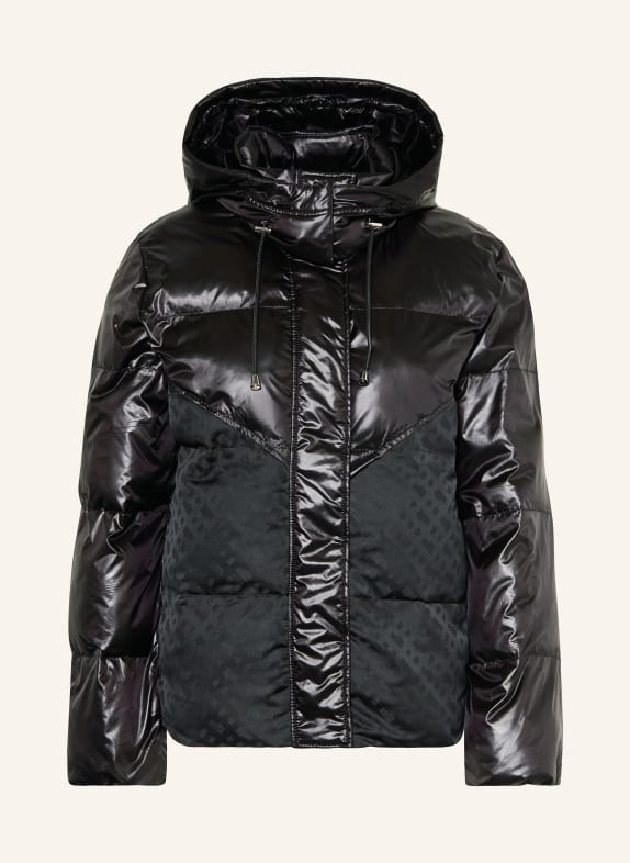 BOSS Quilted jacket POLLIMINA BLACK