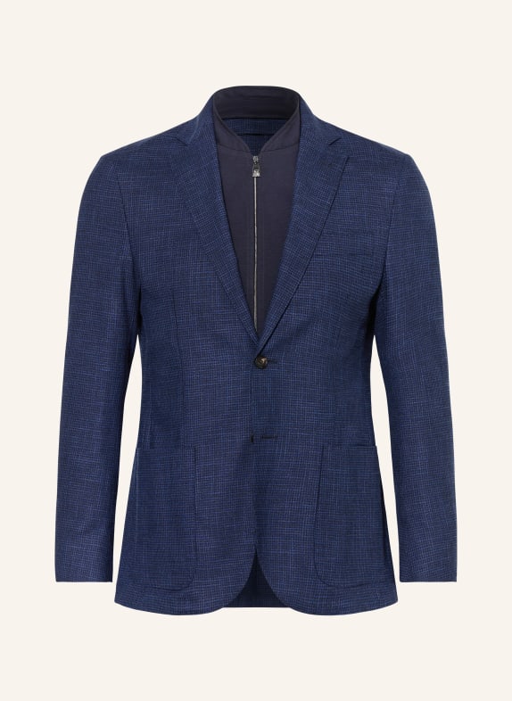 CORNELIANI Tailored jacket extra slim fit with removable trim 003 NAVY