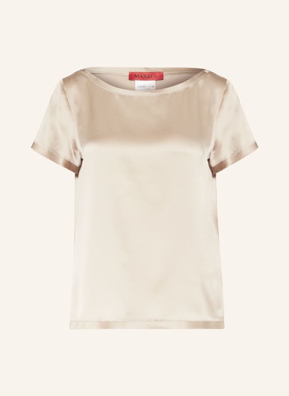 MAX & Co. T-shirt GINNI in silk BEIGE
