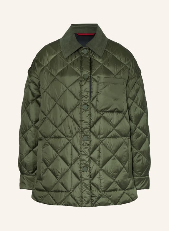 MAX & Co. Quilted jacket LORIANA DARK GREEN/ BLACK