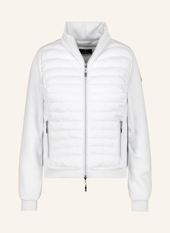 monari Quilted jacket in mixed materials LIGHT GRAY