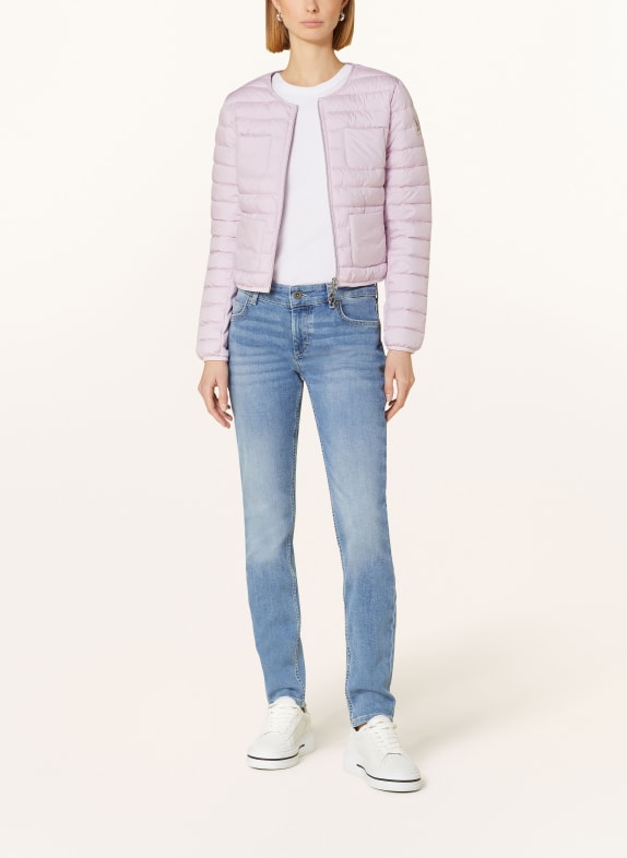 monari Quilted jacket in mixed materials ROSE