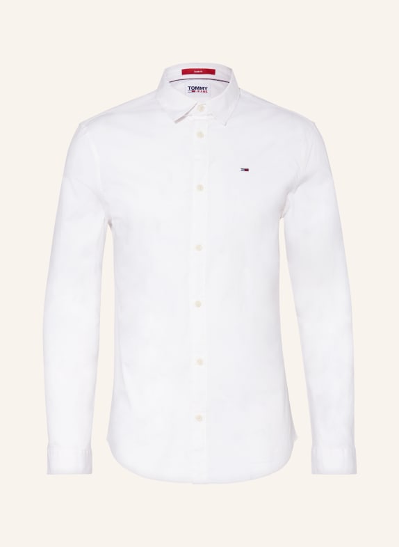 TOMMY JEANS Hemd Slim Fit WEISS