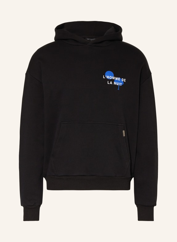 don't waste culture Oversized hoodie FLORE BLACK