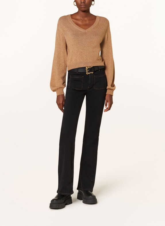 ba&sh Straight Jeans ROSS BLACK BLACKSTONE