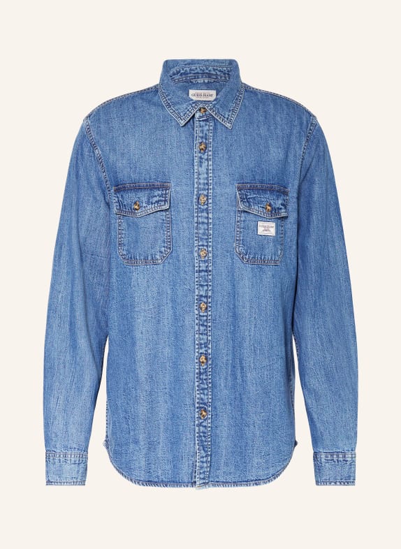 GUESS JEANS Denim overshirt BLUE