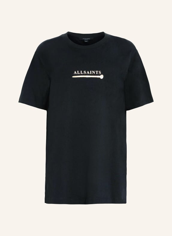 ALLSAINTS T-Shirt PERTA SCHWARZ/ GOLD