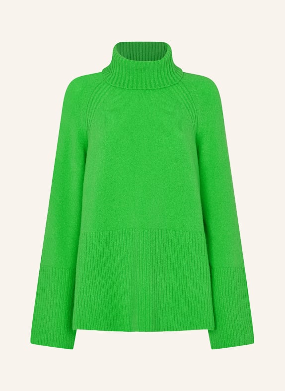 WHISTLES Turtleneck sweater NEON GREEN