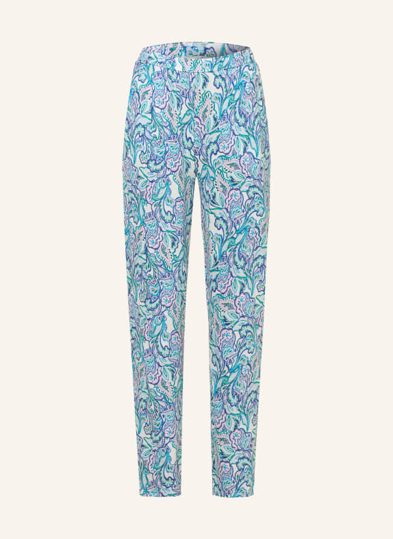 CALIDA Pajama pants FAVOURITES ENERGY WHITE/ BLUE/ GREEN
