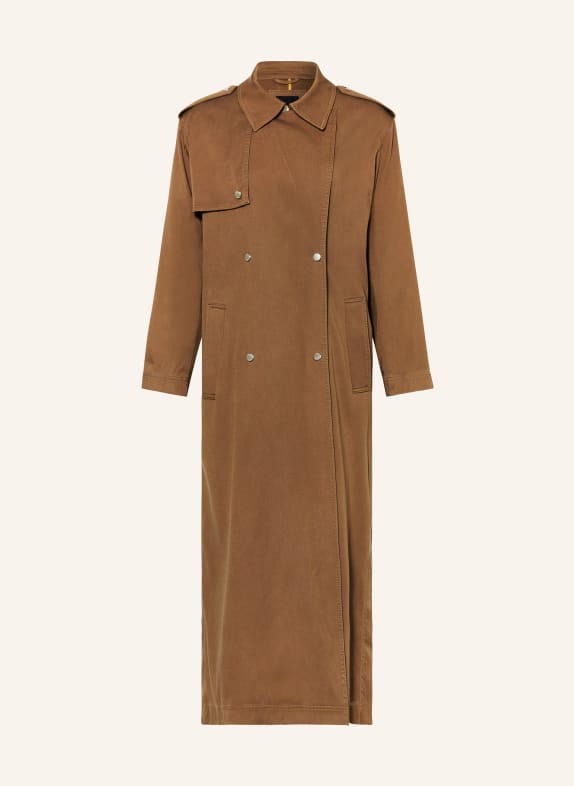 BOSS Trench coat COLILONG BROWN