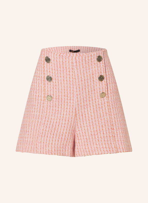 maje Tweed-Shorts PINK/ ORANGE