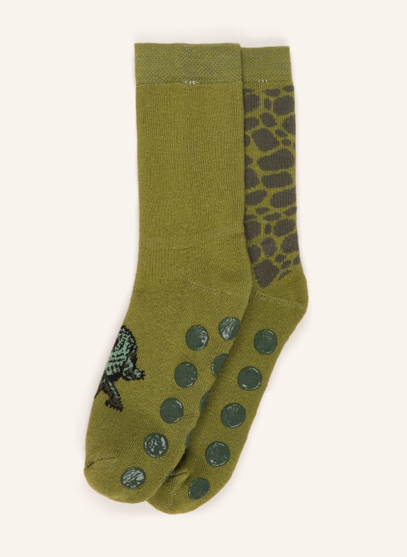 ewers COLLECTION 2er-Pack Stoppersocken 2 2 lichen