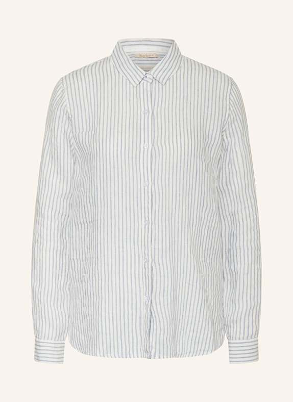 Barbour Hemdbluse MARINE aus Leinen WEISS/ HELLBLAU