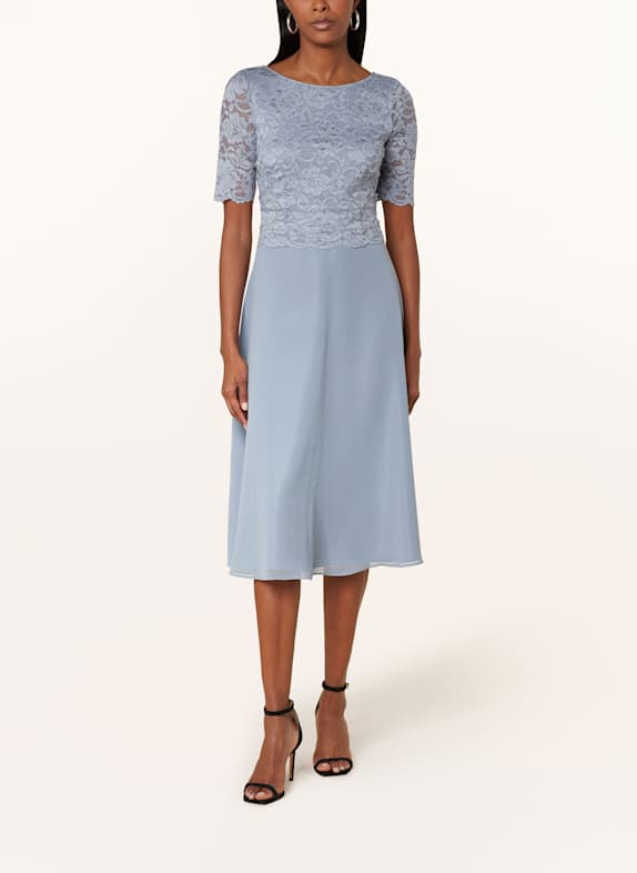 Vera Mont Cocktailkleid mit Spitzenbesatz HELLBLAU