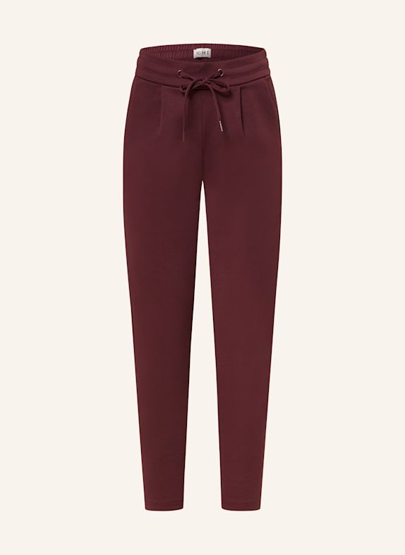ICHI Pants IHKATE in jogger style DARK RED
