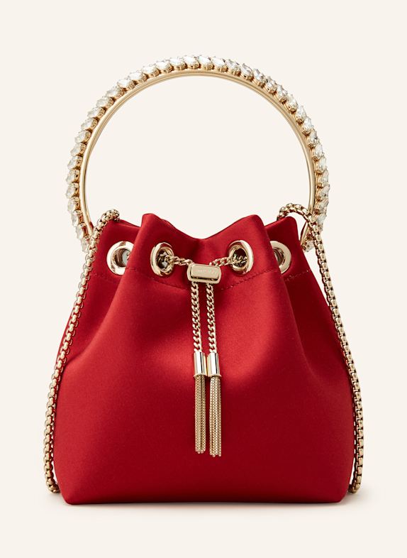JIMMY CHOO Pouch bag BONBON BUCKET  RED