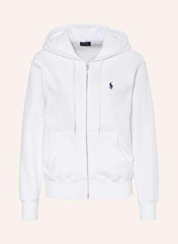 palm angels side stripe knit marine polo shirt item Sweatjacke  WEISS