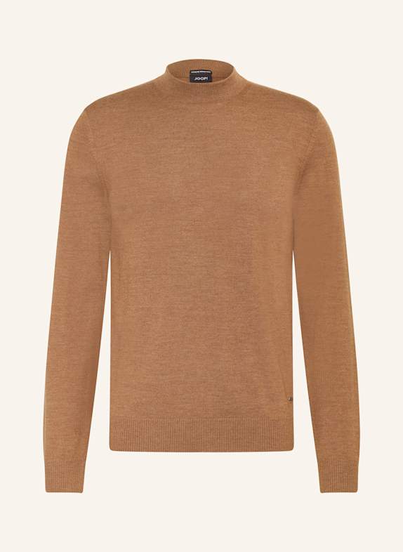 JOOP! Embroidered Zip Through Sweatshirt BEIGE