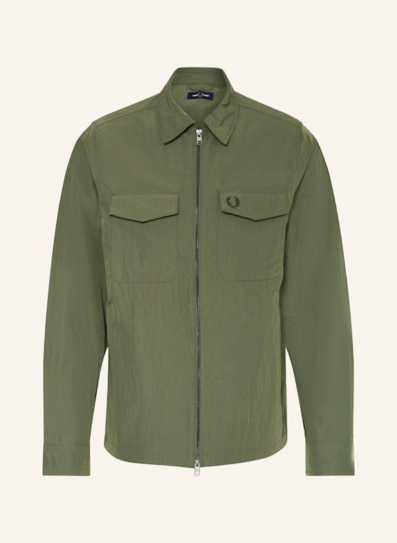 FRED PERRY Overshirt GREEN