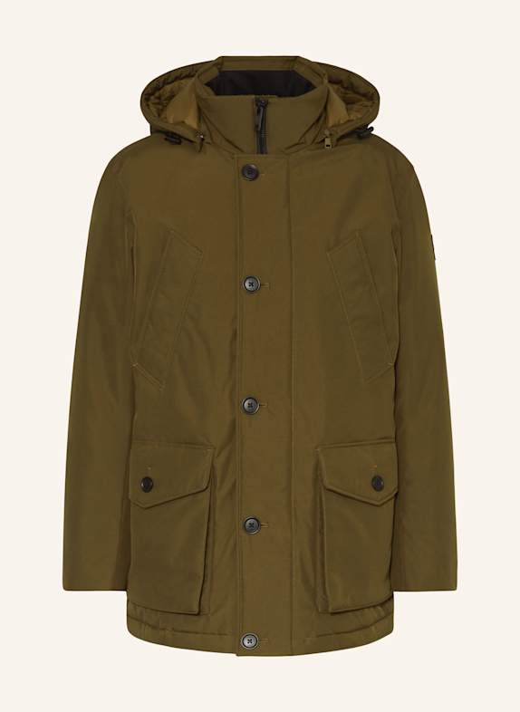BOSS Parka OSIASS mit abnehmbarer Kapuze KHAKI